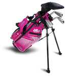 UL7 45 4 Club Stand Set, All Graphite, Pink/White Bag