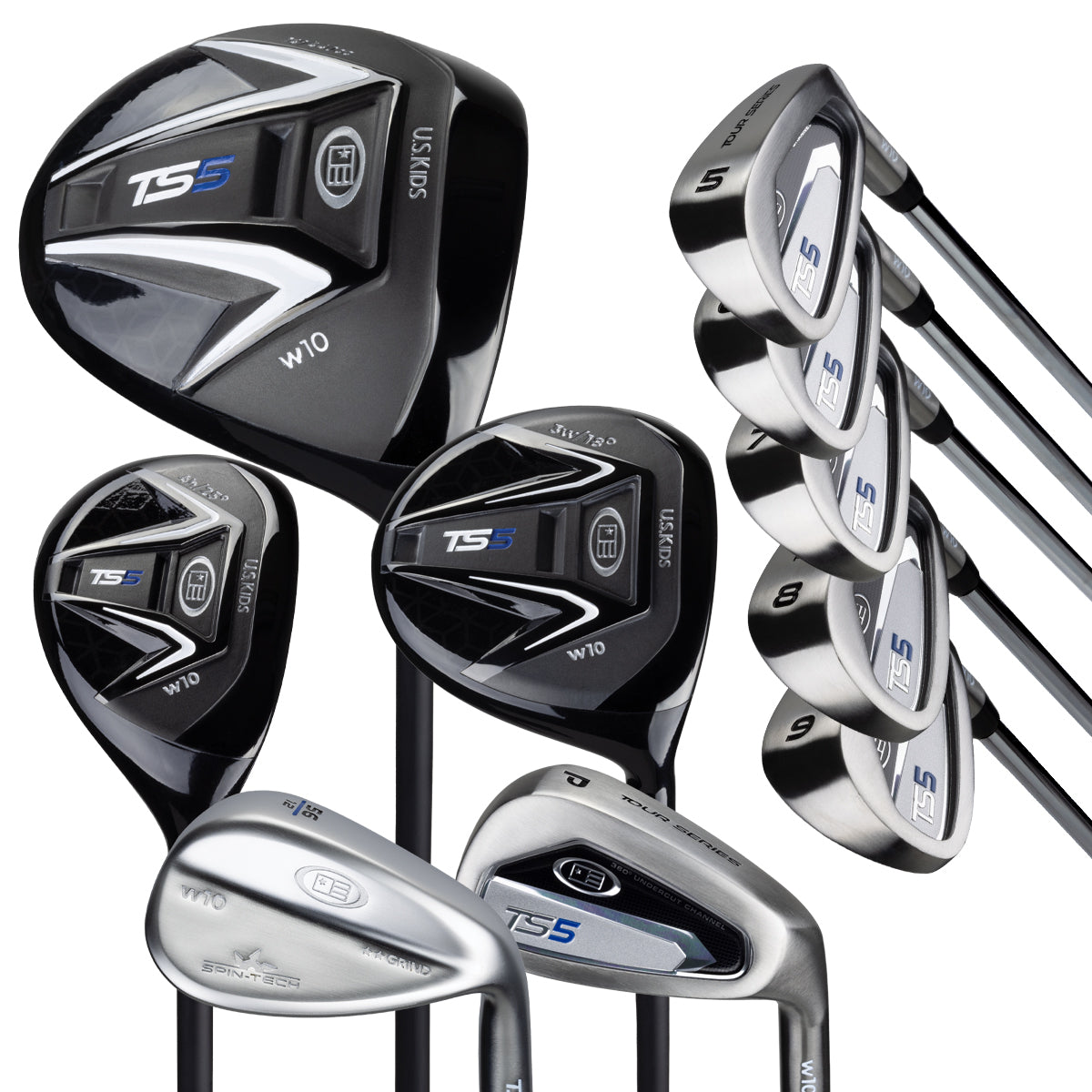 TS5-57  10 Club Only Set Combo Shafts