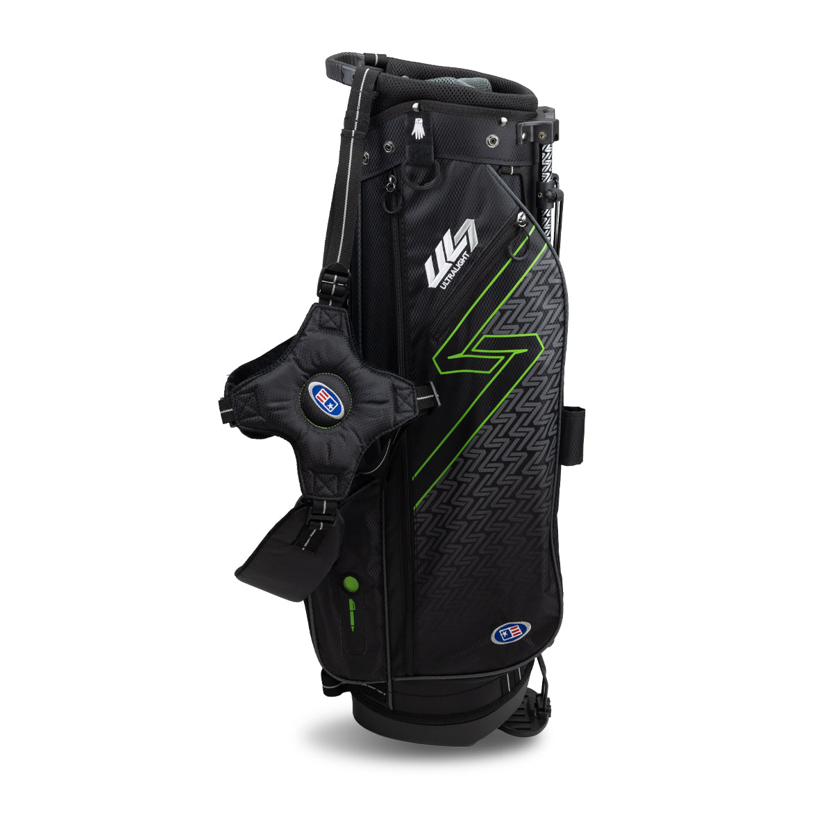 UL7 57 Stand Bag/21.5 Inch, Black/Green Bag