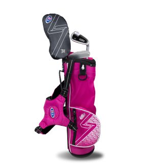 UL7 39 3 Club Carry Set, All Graphite, Pink/Pink Bag