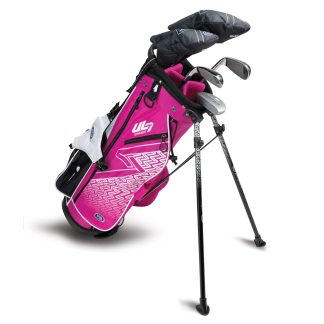 UL7 51 5 Club Stand Set, All Graphite, Pink/White/Blk Bag